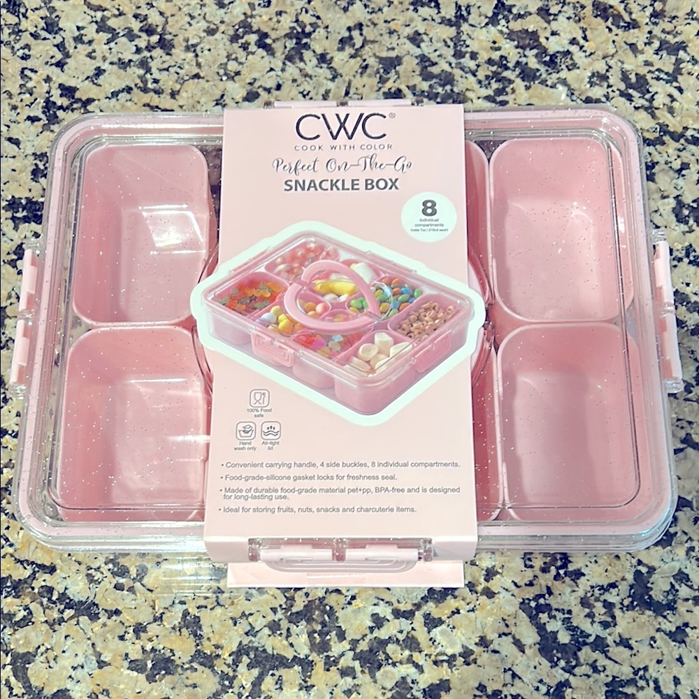 CWC Sparkly Pink Snackle Box - Picture 2 of 11